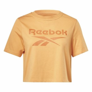 Sieviešu Krekls ar Īsām Piedurknēm Reebok  RI BL CROP TEE HT6206 Oranžs