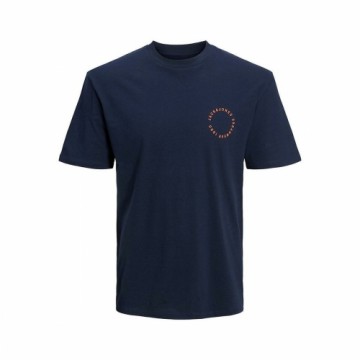 Vīriešu Krekls ar Īsām Piedurknēm Jack & Jones JJSUNSET TEE SS CREW NECK 12221013 Tumši Zils