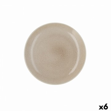 Плоская тарелка Ariane Porous Керамика Бежевый Ø 27 cm (6 штук)