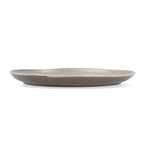Плоская тарелка Bidasoa Gio Неправильный Керамика Серый 26,5 cm (4 штук) image 3