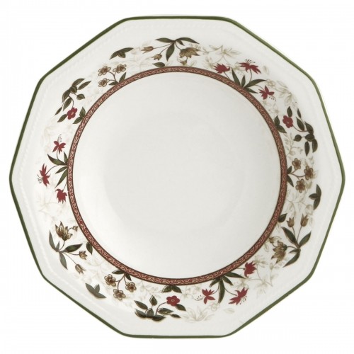 Dziļais šķīvis Queen´s By Churchill Assam Ziedu Ø 20,5 cm Keramika фаянс (6 gb.) image 2