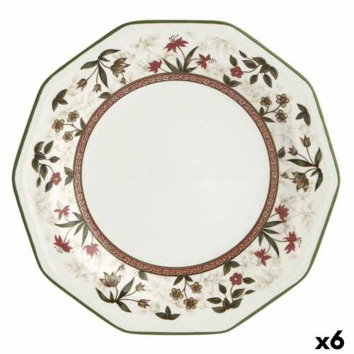Десертная тарелка Queen´s By Churchill Assam Цветастый Ø 20,5 cm Керамика фаянс (6 штук) image 1