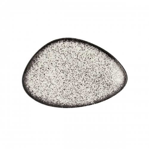 Плоская тарелка Ariane Rock Trijstūra motīvi Keramika Melns Ø 29 cm (6 gb.) image 2