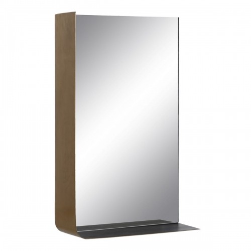 Bigbuy Home Sienas spogulis 40 x 12 x 60 cm Melns Bronza Metāls image 1