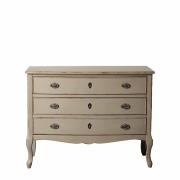 Bigbuy Home Kumode 104 x 53 x 79 cm Krēmkrāsa Egles koksne