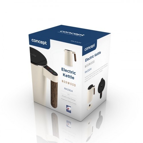 Concept Electric kettle RK3304 Norwood 1.5l, vanilla image 3
