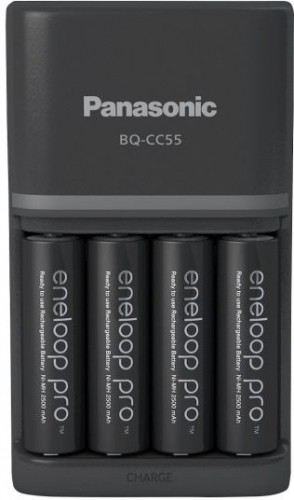 Panasonic Batteries Panasonic eneloop charger BQ-CC55 + 4x2500mAh image 1