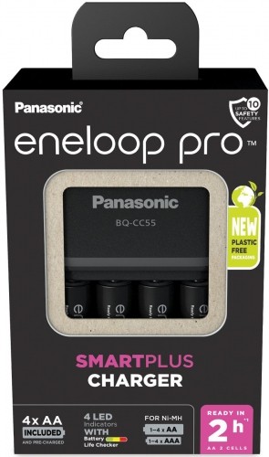 Panasonic Batteries Panasonic eneloop зарядное устройство BQ-CC55 + 4x2500mAh image 2