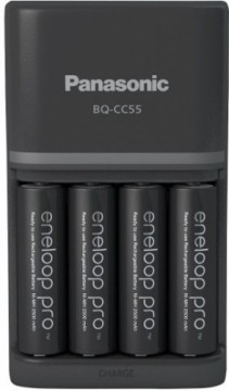 Panasonic Batteries Panasonic eneloop зарядное устройство BQ-CC55 + 4x2500mAh