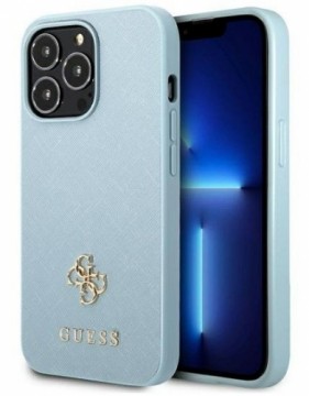 Guess  
       Apple  
       iPhone 13 Pro / 13 6.1 hardcase Saffiano 4G Small Metal Logo 
     Blue