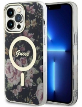 Guess  
       Apple  
       iPhone 14 Pro Max 6.7 hardcase Flower MagSafe 
     Black