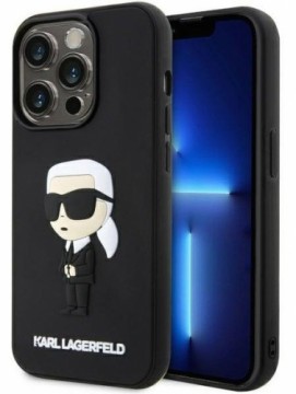 Karl Lagerfeld  
       Apple  
       iPhone 14 Pro Max 6.7 hardcase Rubber Ikonik 3D 
     Black