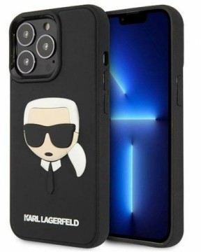 Karl Lagerfeld  
       Apple  
       iPhone 14 Pro 6.1 hardcase 3D Rubber Karl`s Head 
     Black