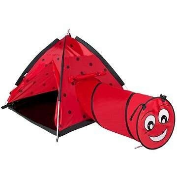 Baby Mix BabyMix Tent Ladybug Art.46224 Bērnu telts ar tuneli