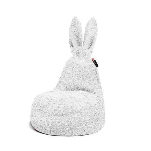 Qubo™ Mommy Rabbit Snowdrop FLUFFY FIT sēžammaiss (pufs) image 1