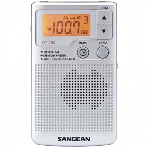 Radio Sangean DT250S Sudrabains image 1
