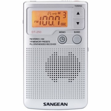 Radio Sangean DT250S Sudrabains