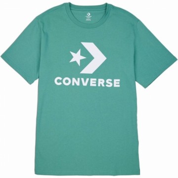 Unisex Krekls ar Īsām Piedurknēm Converse Standard Fit Center Front Large Zaļš