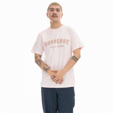 Vīriešu Krekls ar Īsām Piedurknēm Converse Classic Fit All Star Single Screen Gaiši Rozā