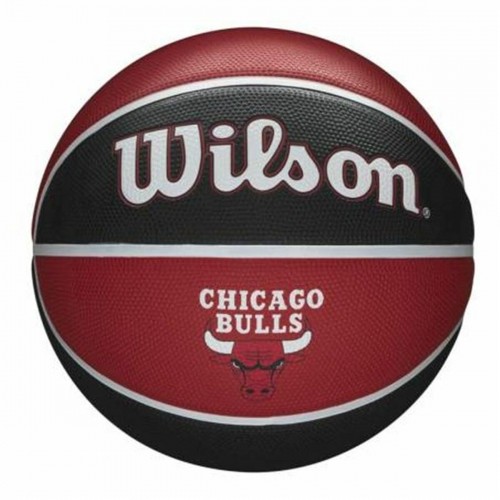 Basketbola bumba Wilson NBA Team Tribute Chicago Bulls Sarkans Viens izmērs image 1