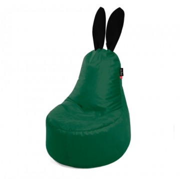 Qubo™ Mommy Rabbit Black Ears Avocado VELVET FIT sēžammaiss (pufs)
