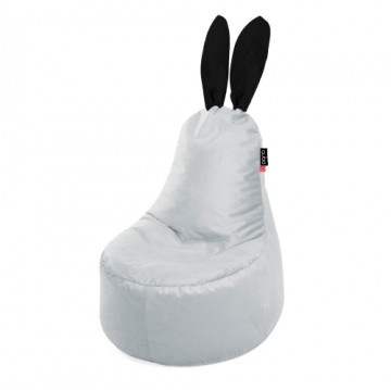 Qubo™ Mommy Rabbit Black Ears Lune VELVET FIT sēžammaiss (pufs)