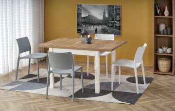 Halmar TIAGO SQUARE extensions table, craft oak / white