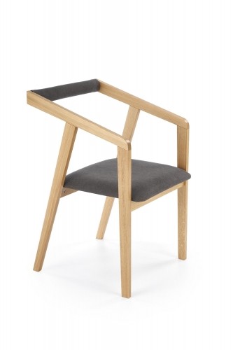 Halmar AZUL 2 chair, natural oak / grey image 2