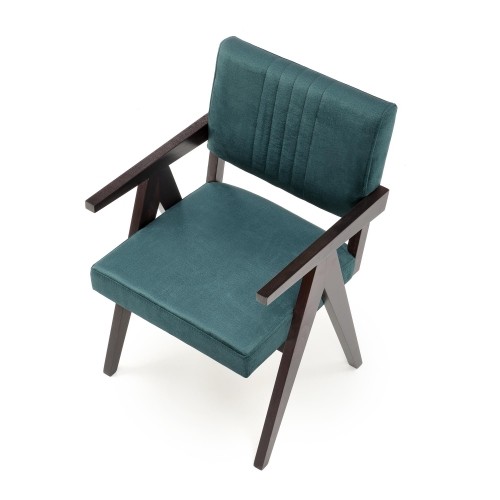 Halmar MEMORY chair, ebony / dark green Monolith 37 image 2