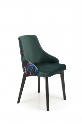 Halmar ENDO chair, black / dark green image 1