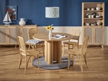 Halmar ELEFANTE ROUND table, natural oak