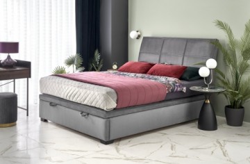 Halmar CONTINENTAL 2 160 bed, grey - Monolith 85
