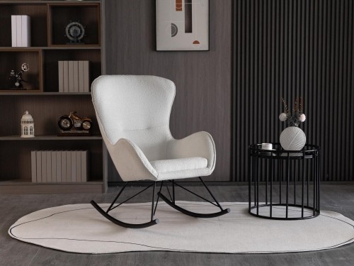 Halmar LIBERTO 2 leisure chair, white image 1