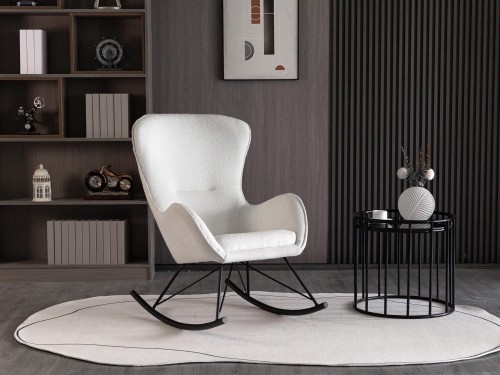 Halmar LIBERTO 2 leisure chair, white image 4