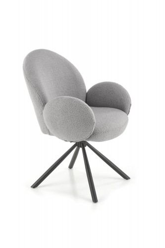 Halmar K498 chair, grey image 4