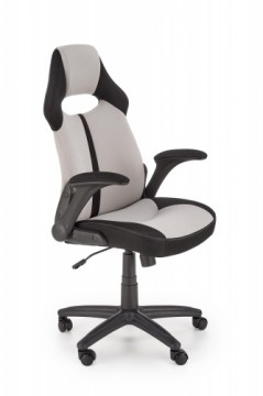 Halmar BLOOM chair, grey / black