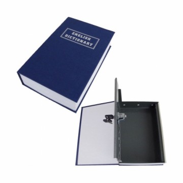 Safe deposit box in the shape of a book Bensontools 24 x 15,5 x 5,5 cm Чёрный Сталь