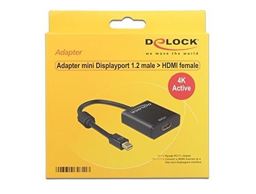 DeLOCK Adapter HDMI - Mini Displayport - 4K - 20cm - black image 1