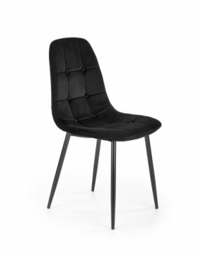 Halmar K417 chair, black velvet