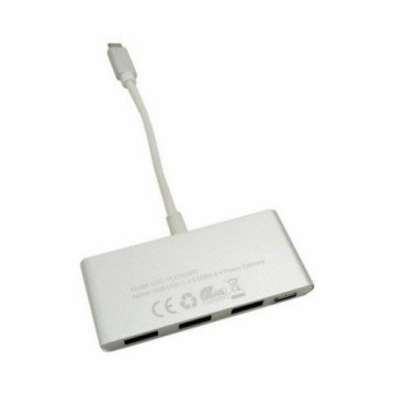 USB Centrmezgls C CoolBox COO-HUC3U3PD Alumīnijs Balts