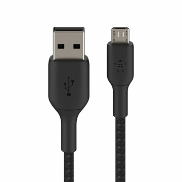 Универсальный кабель USB-MicroUSB Belkin CAB007BT1MBK Чёрный 1 m
