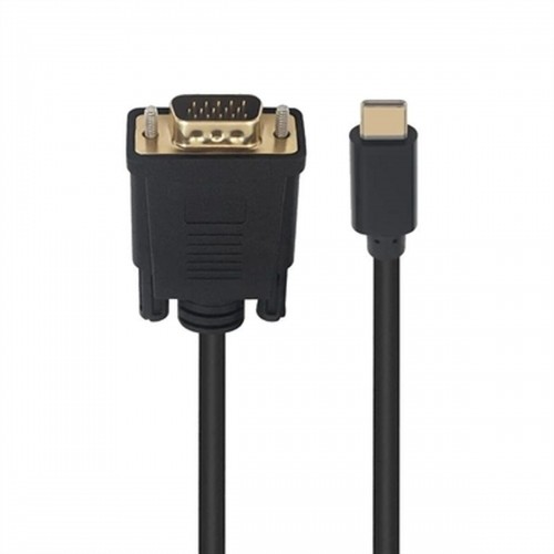 USB C uz VGA Adapteris Ewent EC1052 Melns 1,8 m image 1