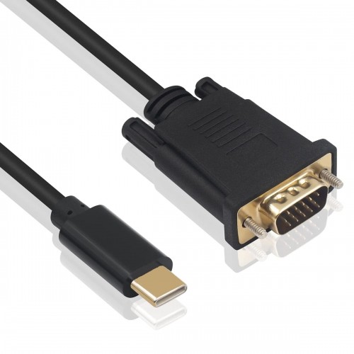 USB C uz VGA Adapteris Ewent EC1052 Melns 1,8 m image 2