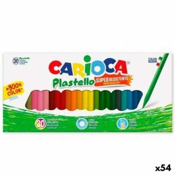 Krāsainie krītiņi Carioca Plastello Daudzkrāsains (54 gb.)