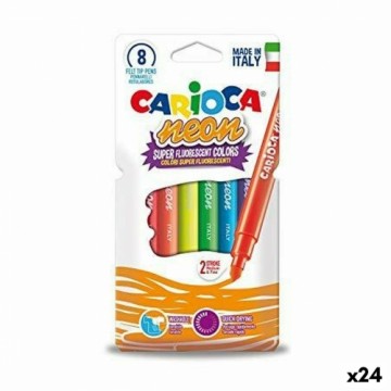 Fluorescējošo Marķieru Komplekts Carioca Neon Daudzkrāsains (24 gb.)