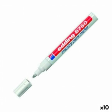 Постоянный маркер Edding 8750 2-4 mm Белый 10 Предметы (10 штук)