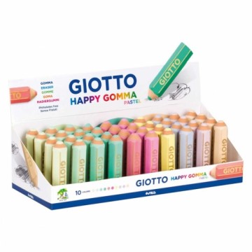 Dzēšgumija Giotto Happy Gomma Daudzkrāsains Pīrāgs (40 gb.)