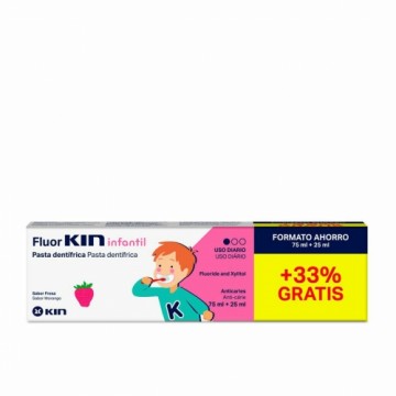 Zobu pasta Kin Fluorkin Zemenes 25 ml