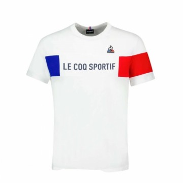 Vīriešu Krekls ar Īsām Piedurknēm TRI TEE SS Nº1 M NEW OPTCAL  Le coq sportif 2310012 Balts