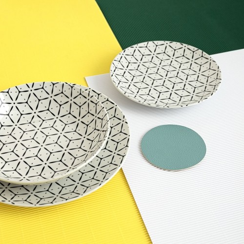 Набор посуды Quid Creativa Керамика Белый/Черный 18 Предметы image 2